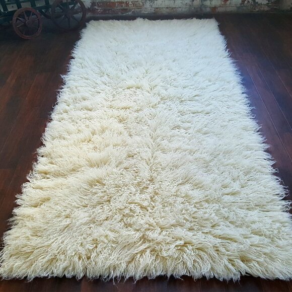 BEAUTIFUL 6x9 FLOKATI RUG | BRAND NEW | 100% WOOL | SOFT AND FLUFFY 3" PILE - Picture 5 of 7